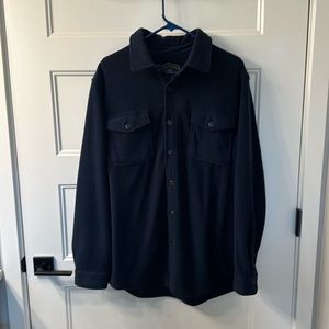 Mens Dry Goods Fleece Shirt, Size XL, Navy